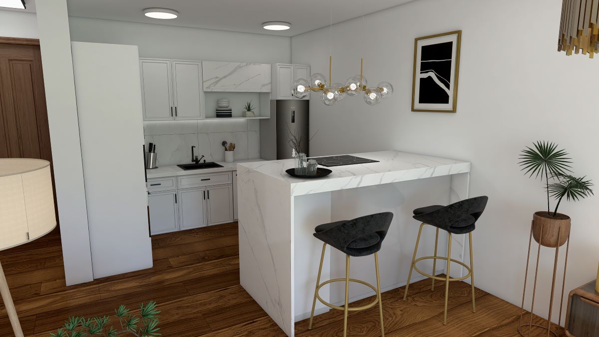 Kitchen whit island